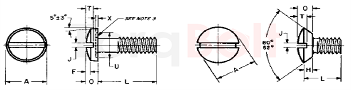 A286 Slotted Oval Countersunk Head Machine Screws ANSI B18.6.3