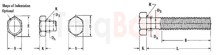 Alloy A286 Hex Cap Screws ANSI/ASMEB18.6.7M